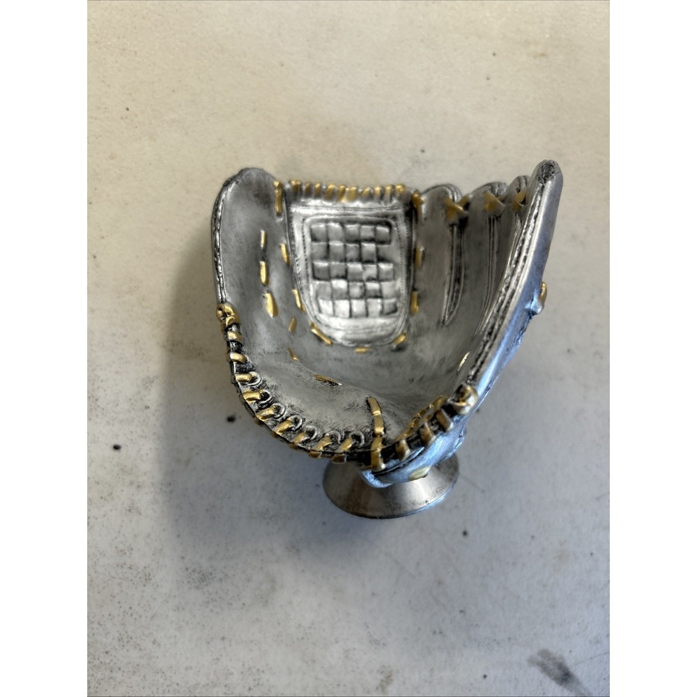 Baseball Glove Trophy Topper (No Base) Holds Your Baseball Silver Tone 4"x4"x5"